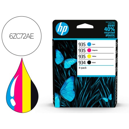 Toner Hp 934/935 Y 6Zc72Ae Multi Pack Preto / Cian / Magenta / Amarelo