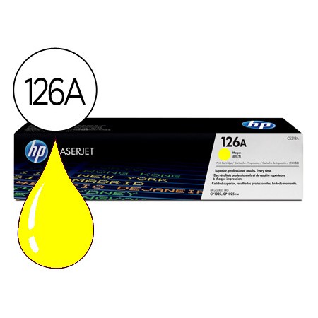 Toner Hp Laserjet Cp1025 Mfp M175A Ce312A Amarelo 1000 Pag