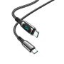 Cabo de Dados e Carregamento USB-C / Lightning de 20W, Hoco S51 - Preto