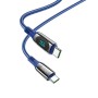 Cabo de Dados e Carregamento USB-C / USB-C de 100W, Hoco S51 - Preto