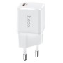 Carregador USB-C (PD) de 20W, Hoco N10 - Branco