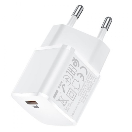 Carregador USB-C (PD) de 20W, Hoco N10 - Branco