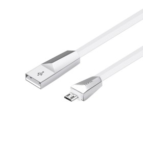 Cabo de Dados e Carregamento USB para Micro USB, Hoco X4 - Branco Cabo de Dados e Carregamento USB para Micro USB, Hoco X4 - Branco