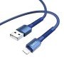 Cabo de Dados e Carregamento USB para Lightning, Hoco X71 Especial - Azul