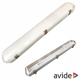 Armadura Estanque 1.2M P/ 2 Lâmpadas Led Tubular T8 Avide