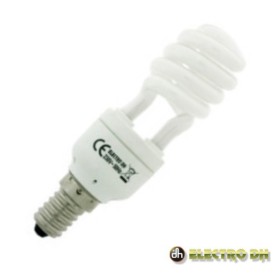 Lâmpada E14 5W25W 230V Eco Espiral 210Lm 3200K Edh