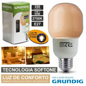 Lâmpada E27 11W55W 230V Eco Tec. Softone 350Lm Grundig