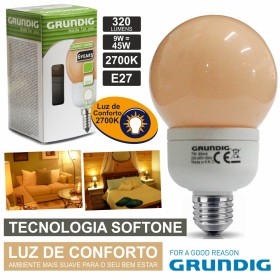 Lâmpada E27 9W45W 230V Eco Tec. Softone 320Lm Grundig