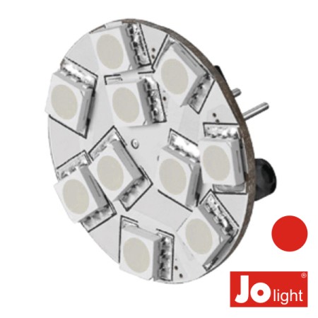 Lâmpada G4 2.2W 12V 10 Leds Vermelho Jolight