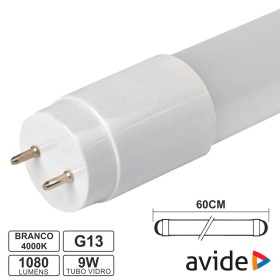 Lâmpada Tubular T8 9W 60Cm Leds G13 4000K 1080Lm Avide