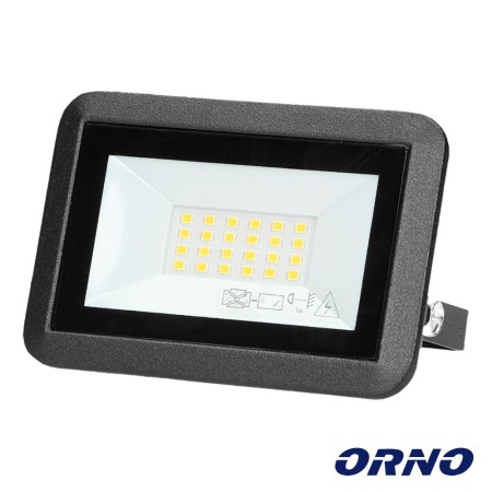 Foco Led 20W 230V 4000K 1600Lm Preto Orno