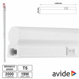 Armadura Led 19W 120Cm Ip20 4000K 2000Lm Avide Armadura Led 19W 120Cm Ip20 4000K 2000Lm Avide