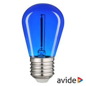 Lâmpada E27 1W 230V Led Filamento Azul 50Lm Avide Lâmpada E27 1W 230V Led Filamento Azul 50Lm Avide