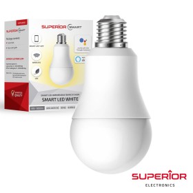 Lâmpada E27 10W 230V Globo 3000K 800Lm Branco Quente