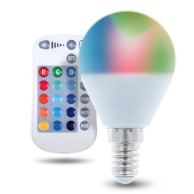 Lâmpada E14 5W 230V Globo Rgbw C/ Comando Lâmpada E14 5W 230V Globo Rgbw C/ Comando