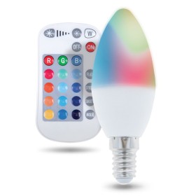 Lâmpada E14 5W 230V Vela Rgbw C/ Comando Lâmpada E14 5W 230V Vela Rgbw C/ Comando