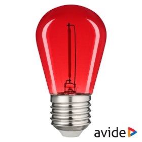Lâmpada E27 1W 230V Led Filamento Vermelho 50Lm Avide