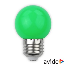 Lâmpada E27 1W Led Globo G45 Verde 30Lm Avide