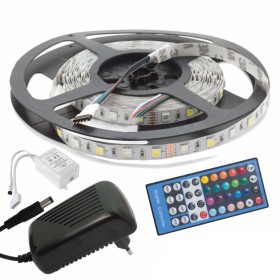 Kit Fita 300 Leds 5050 12V 5M Rgb+W C/Control Kit Fita 300 Leds 5050 12V 5M Rgb+W C/Control