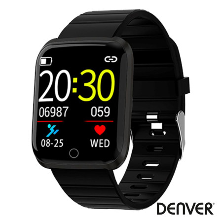 Smartwatch Multifunções P/ Android Ios Preto Denver