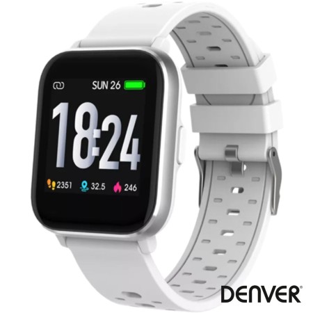 Smartwatch Multifunções P/ Android Ios Branco Denver