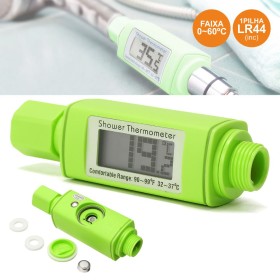 Termómetro Digital C/ Display Led P/ Chuveiro