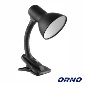 Candeeiro Secretária 1Xe27 40W C/ Mola Preto Orno