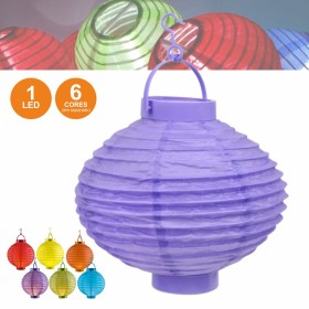 Candeeiro Decorativo De Papel Led A Pilhas