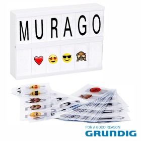 Caixa De Luz 8 Leds A5 100 Letras 21X15X4.1Cm Grundig Caixa De Luz 8 Leds A5 100 Letras 21X15X4.1Cm Grundig