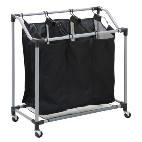 Carro C/ Rodas Para Roupa 3 Divisões