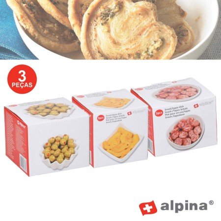 Conjunto 3 Taças P/ Snacks Alpina