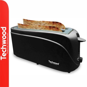 Torradeira 2 Ranhuras Compridas 1300W Preta Techwood