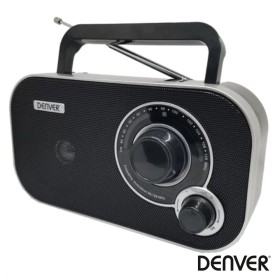Rádio Fm Portátil Preto Denver