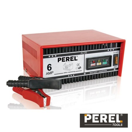 Carregador De Baterias Chumbo 12V 6A Perel