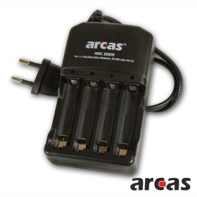 Carregador Universal Aa/Aaa Ni-Mh/Ni-Cd Arcas