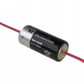 Pilha Li-Socl2 2/3Aa Er14335 Terminais C/ Fios 3.6V 1650Ma