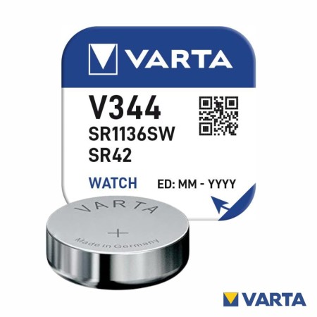 Pilha Óxido Prata Botão V344/Sr1136Sw/Sr42 1.55V Varta