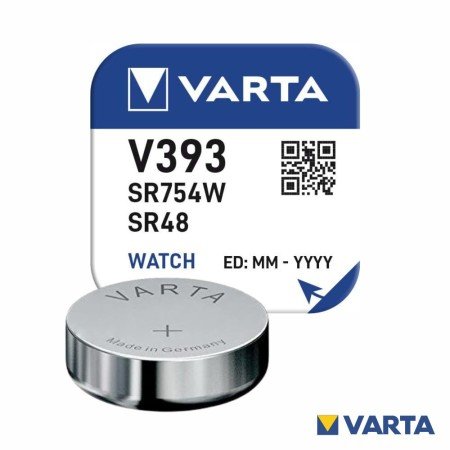 Pilha Óxido Prata Botão V393/Sr754W/Sr48 1.55V Varta