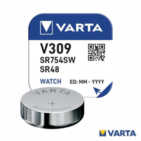Pilha Óxido Prata Botão V309/Sr754Sw/Sr48 1.55V Varta