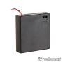 Suporte P/ 4 Pilhas Aa C/ Fios E Interruptor