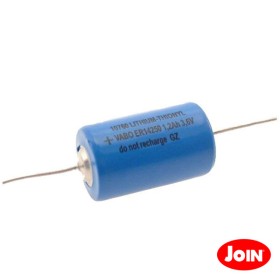 Pilha Lithium 1/2Aa Er14250 3.6V C/ Fios 1200Ma Join