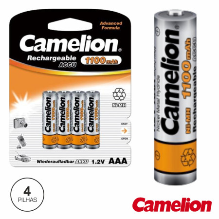 Bateria Ni-Mh Aaa1.2V 1100Ma 4X Blister Camelion