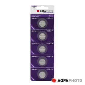 Pilha Lithium Botão Cr1616 3V 5X Blister Agfaphoto