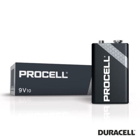 Pilha Alcalina Procell 9V/6Lr61 10X Industrial Duracell