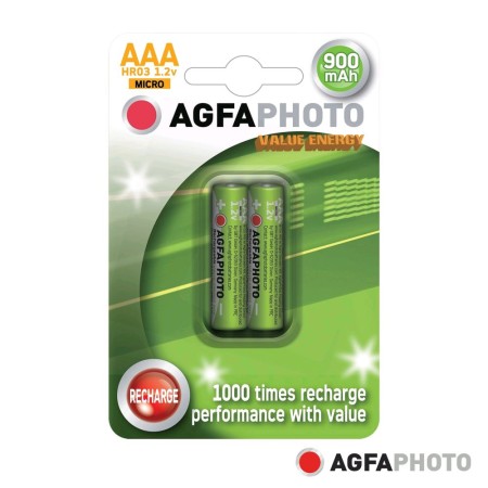 Pilha Recarregável Aaa 1.2V 900Mah 2X Blister Agfaphoto