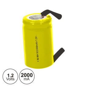 Bateria Ni-Cd Sc 1.2V 2000Ma C/ Patilhas