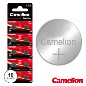 Pilha Botão Ag4 / Lr626 1.5V 18Ma 10X Blister Camelion