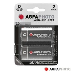 Pilha Alcalina Lr20/D 1.5V 2X Blister Ultra Agfaphoto