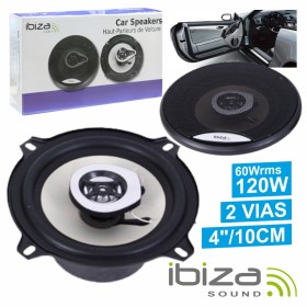 Conjunto 2 Colunas Auto 2 Vias 120W 4" Ibiza Conjunto 2 Colunas Auto 2 Vias 120W 4" Ibiza