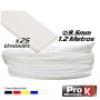 Tubo Manga Termoretráctil 9.5Mm 1.2M 25X Branco Prok